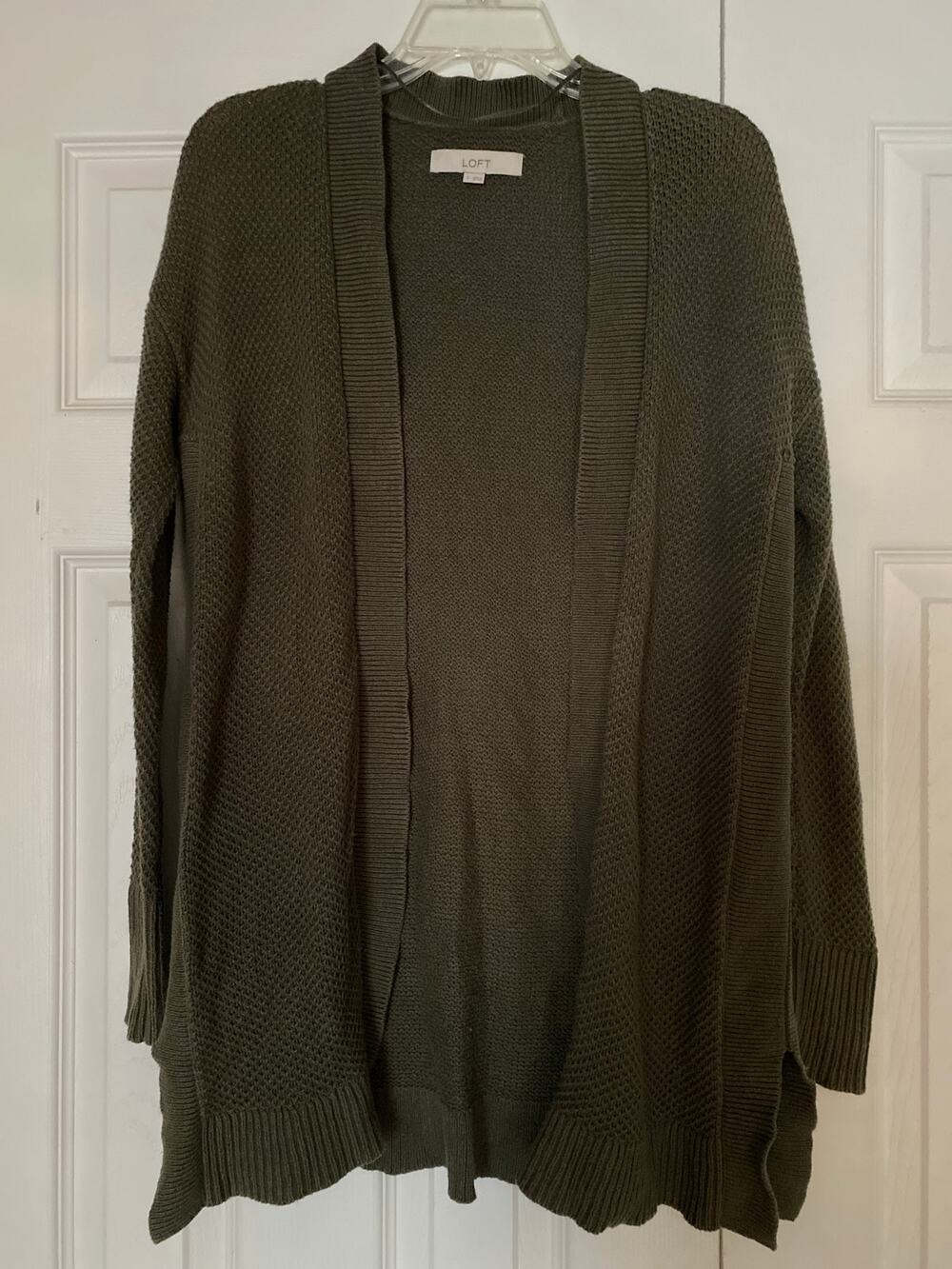 Loft women’s small 60% cotton fall cardigan sweater weather